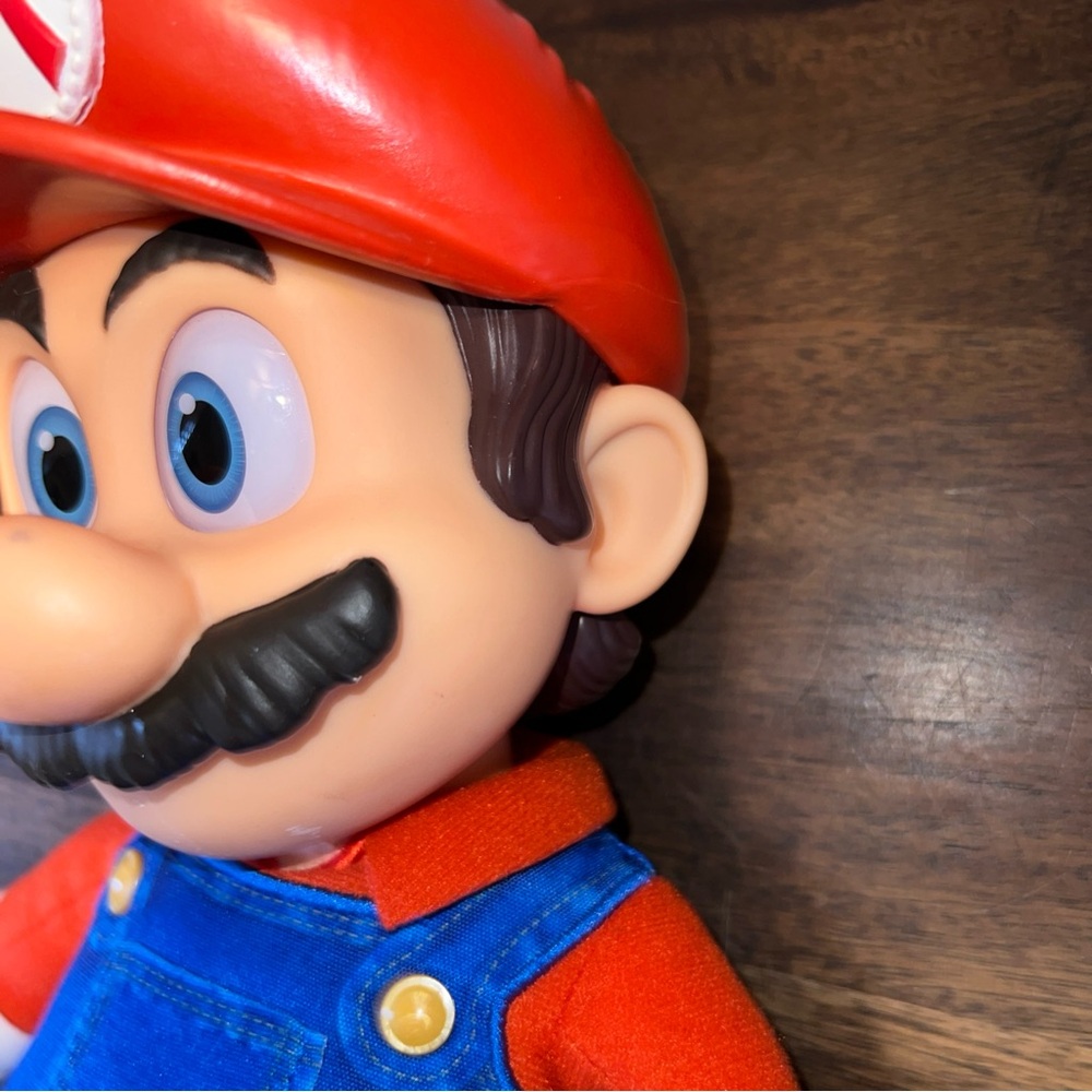 Super Mario Bros Movie MARIO Poseable Plush Figure Jakks Pacific Toy Nintendo - Picture 13 of 16